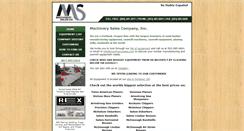Desktop Screenshot of machinerysales.com