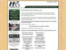 Tablet Screenshot of machinerysales.com